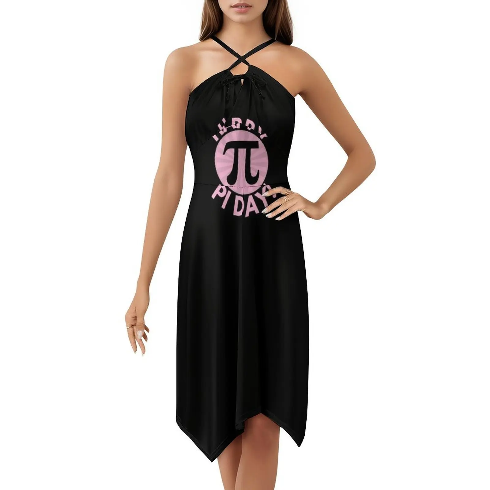 يوم سعيد بي!-أرقام بي 3.14 فستان عطلة مثير لمعلم الرياضيات للنساء فستان قصير لحفلات الشاطئ وأعياد الميلاد