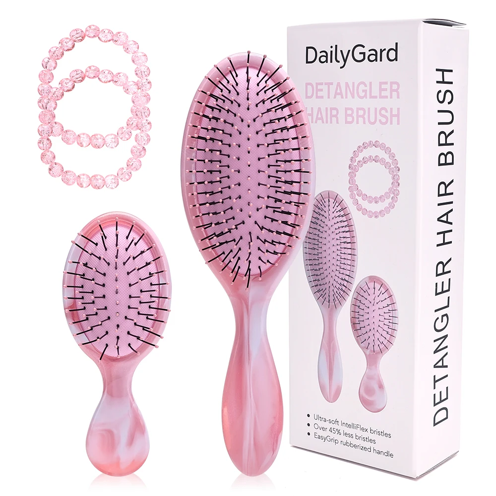 4Pcs Barber Air Cushion Gradient Hair Comb&Bracelet Household Barber Hair Brush Girls Hair Scalp Massage Comb Children Gift