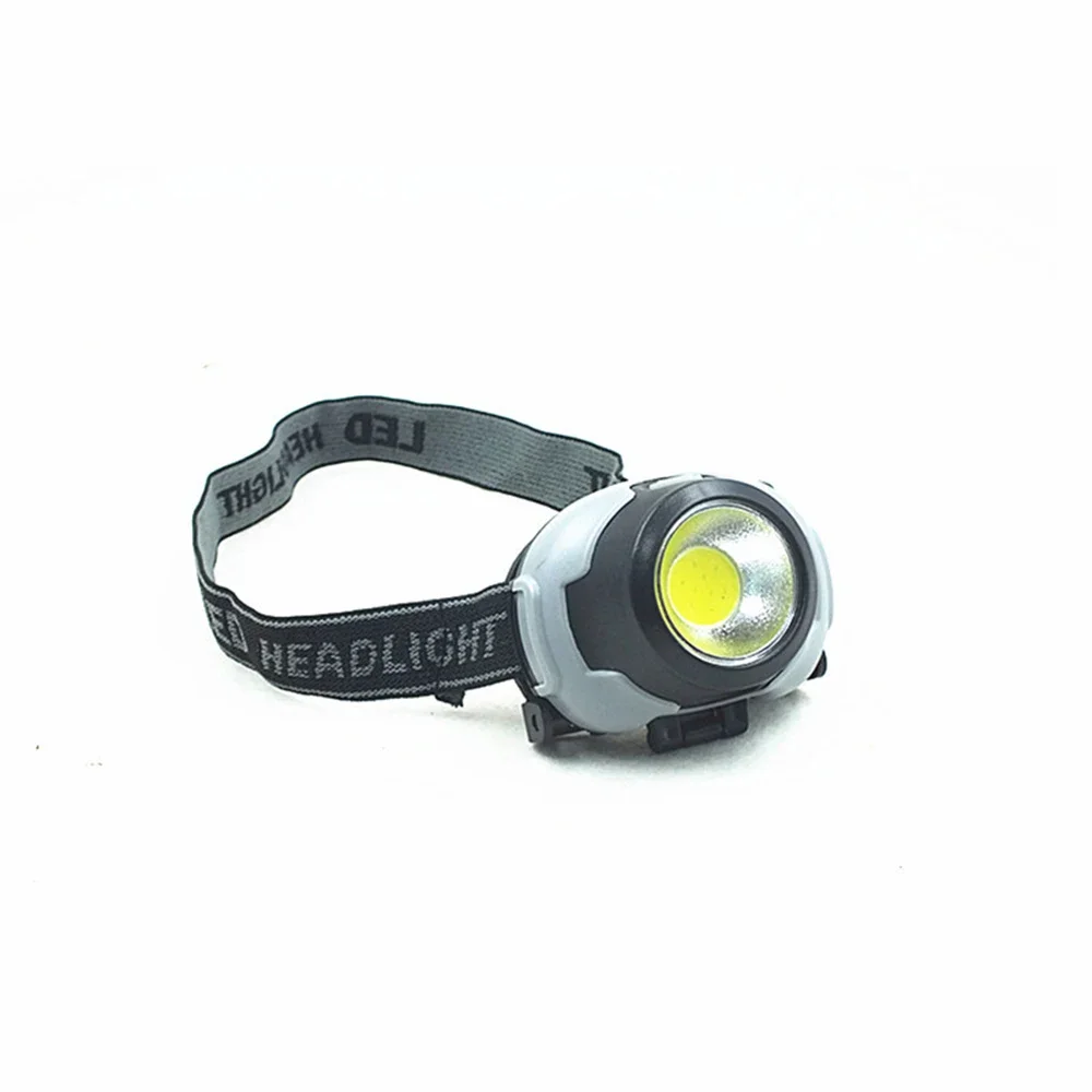 Lampada frontale a LED portatile potente COB faro di emergenza a luce forte Mini lampada frontale a luce notturna torcia frontale AAA