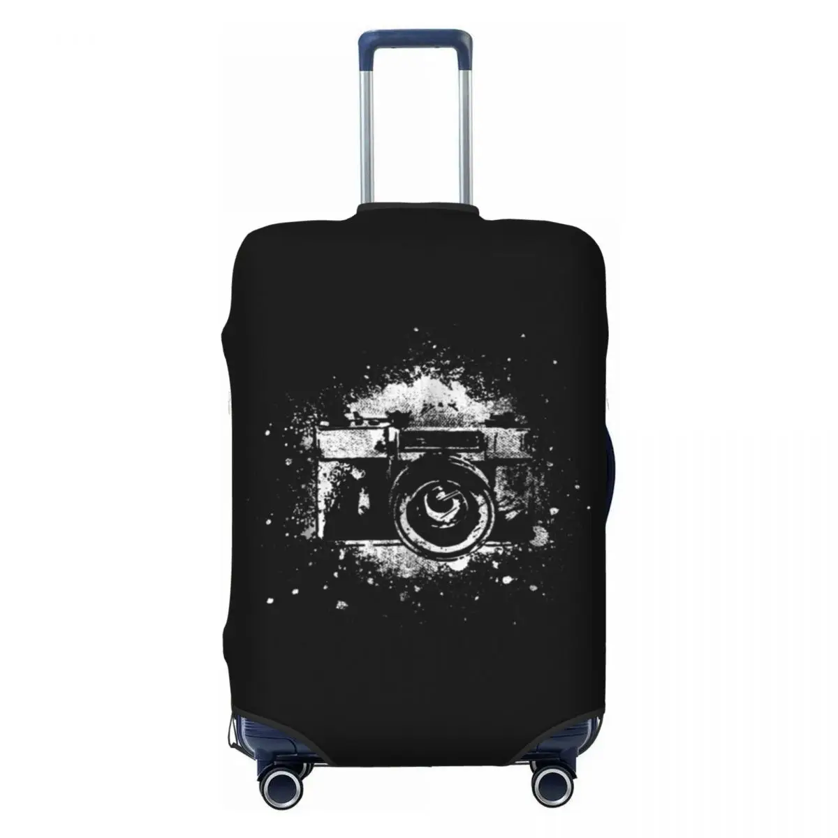 

Custom Retro Camera Photography Luggage Cover Cute Photographer Suitcase Protector Covers Suit For 18-32 inch