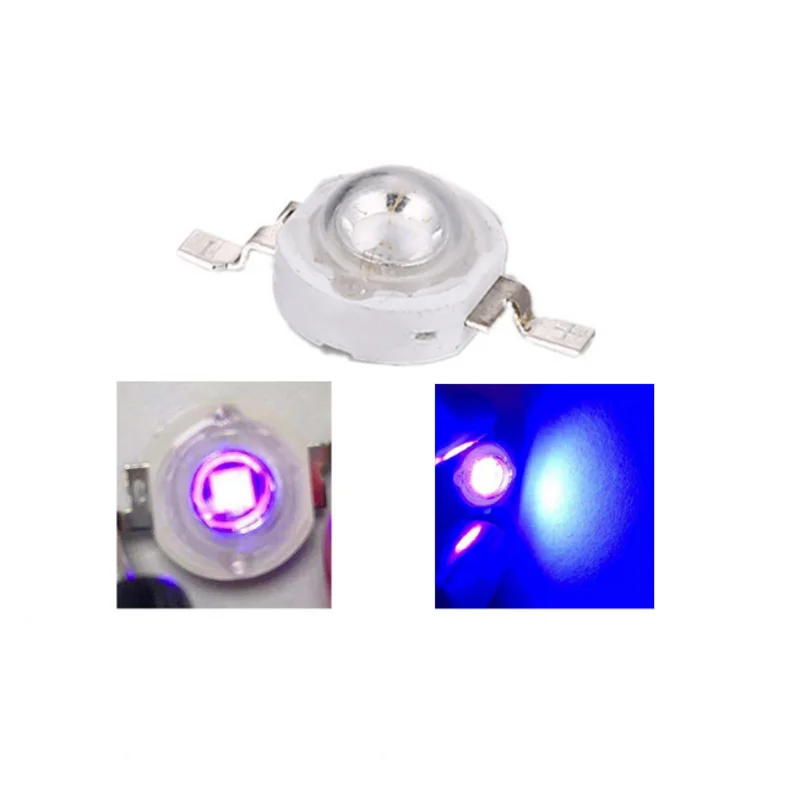 2PCS LED Beads 5W Dual Core High Power UV Imitation Lumen UV 365nm 395nm 415nm Fluorescent Printing