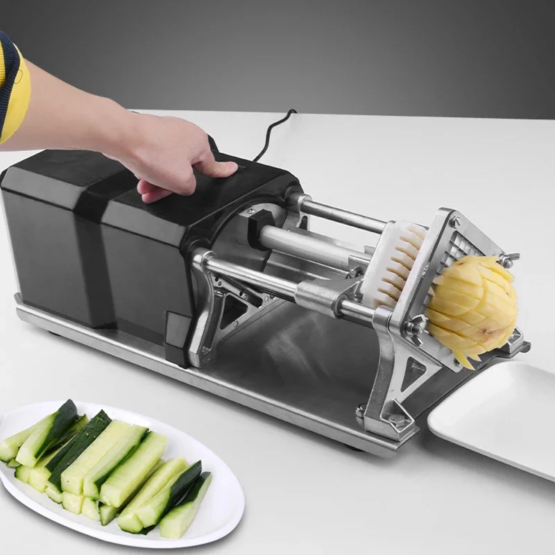 Electric Commercial Vegetable Slicer Machine Wave Potato Machine Onion Slicer Chopper Machine