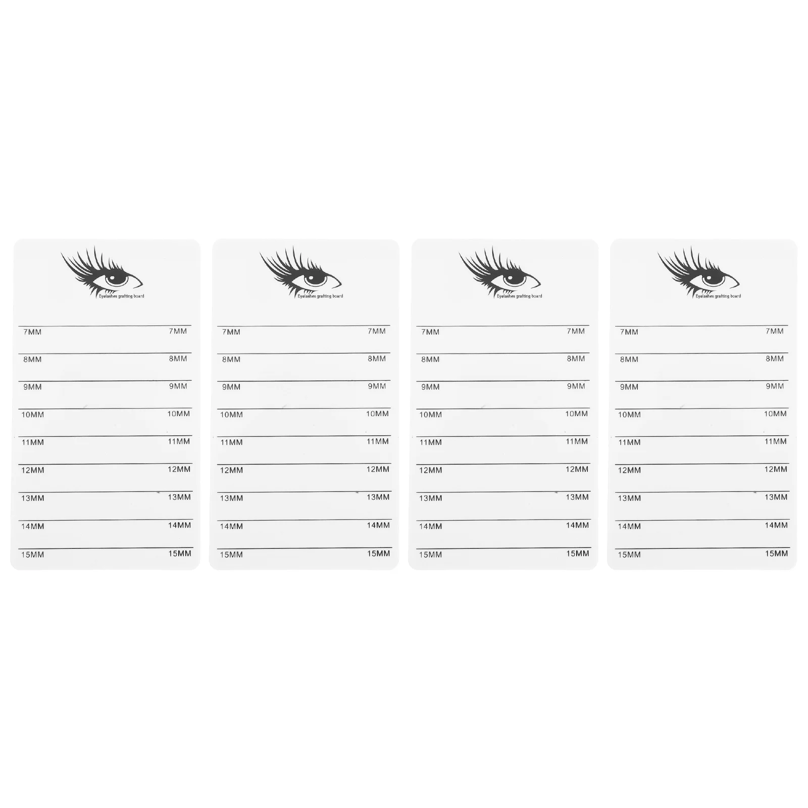 

4Pcs Eyelash Display Board Acrylic False Lash Holder with Camellia Design Stable Stand for Lash Extension Grafting Tool