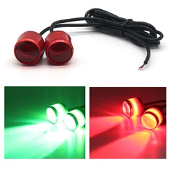 2x 7 Kleuren Met Beugels Strobe Led 5W Led Eagle Eye Knipperlicht Dagrijverlichting Voor Motorfiets Spotlight DC12V