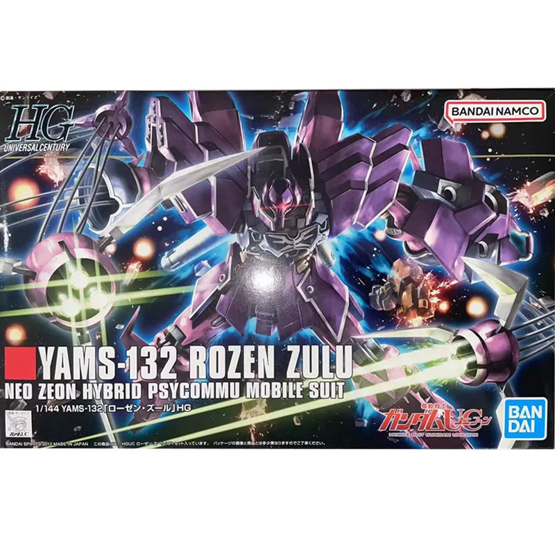 Bandai Originele Gundam Anime Model Hguc Serie 1/144 Yams-132 Rozen Zulu Actie Figuur Assemblage Model Speelgoed Cadeau Voor Kinderen