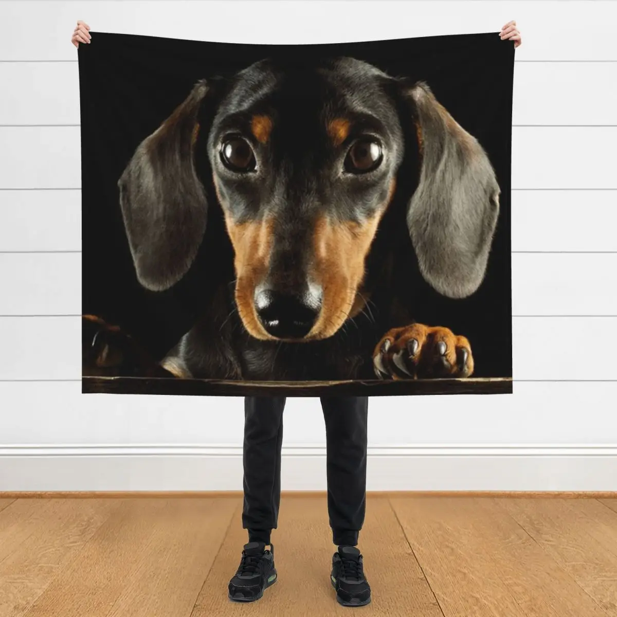 

Dachshund Dog photo portrait Throw Blanket Fashion Sofas Cute Custom Blankets