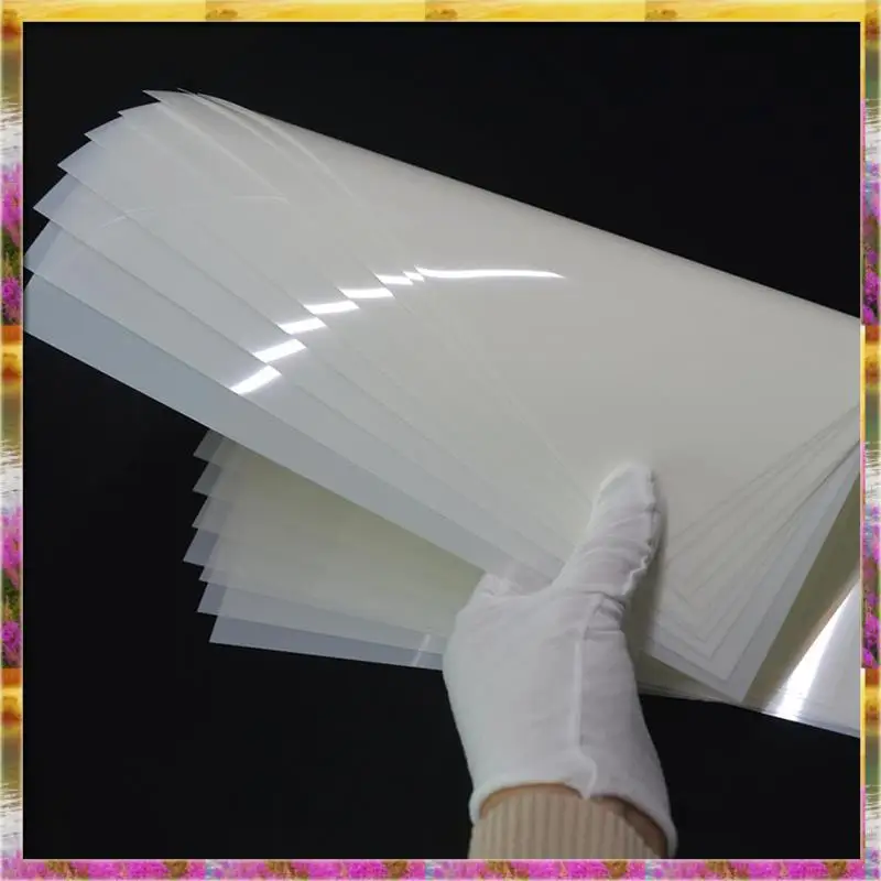 ABSU لآلات القطع المتوافقة، 10 عبوات مكونة من 12 بوصة × 24 بوصة 7.5 مل/0.19 مم أوراق استنسل مايلر فارغة وشفافة