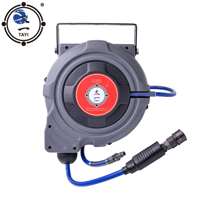 

yyhcWall Mounted Garden Hose Reel And Automatic Rewind Water Retractable Hose Reel Garden High Pressure Hose Reel