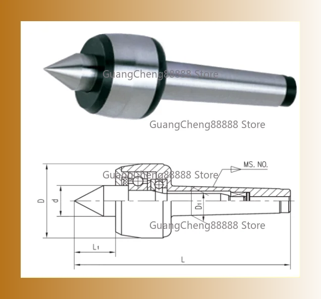 604H type high-precision rotary top lengthened active thimble 102/104/106/108/110/116