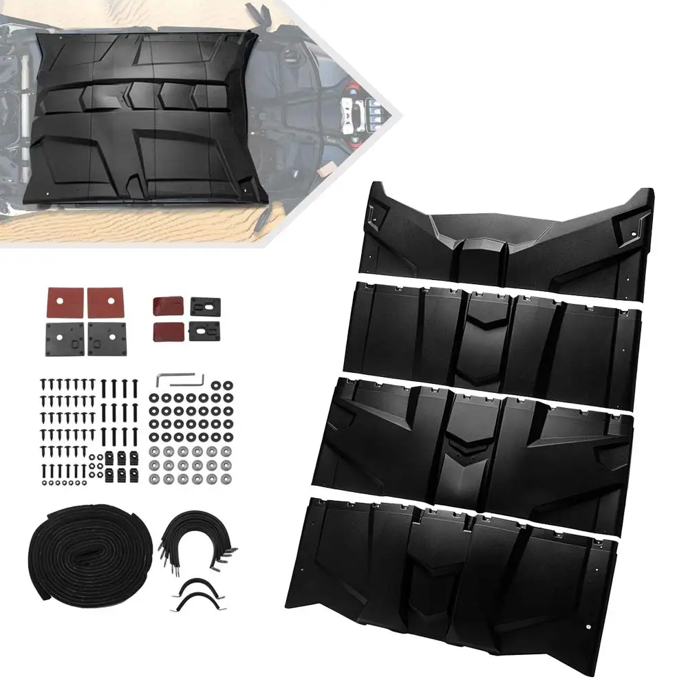 1 Set Hard Plastic Top Roof Cover Fits For Can‑Am Maverick X3 Max Top Roof Cover For 4 Door Models Only 2017-2026 Matte Black