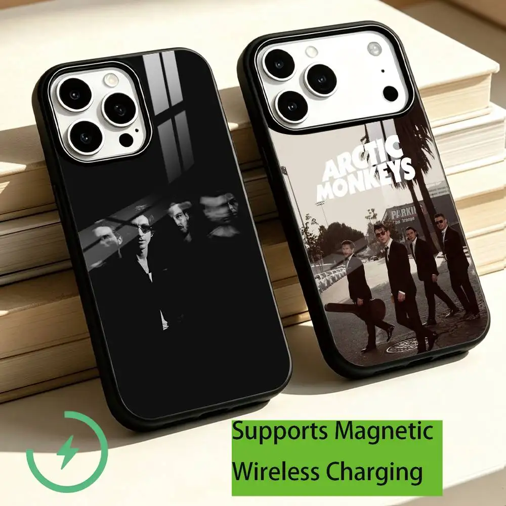 Rock band Arctic Monkeys Phone Case For iPhone18,17,16,15,14,13,12,11 Plus,Pro Allows magnetic wireless charging Gift