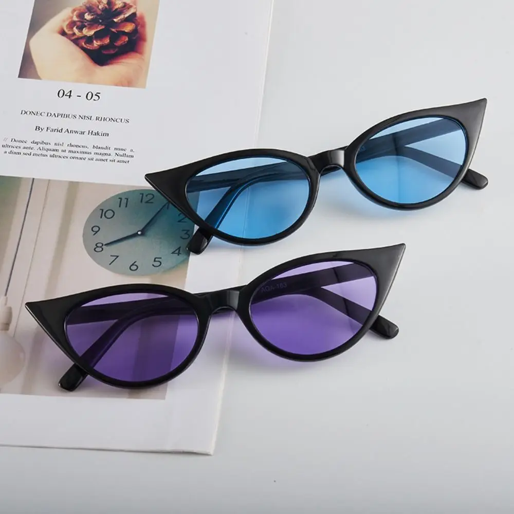 Fashion Small Frame Cat Eye Shape Sunglasses Colorful UV 375 Protection Sun Protection Sun Glasses Summer Eyewear for Women