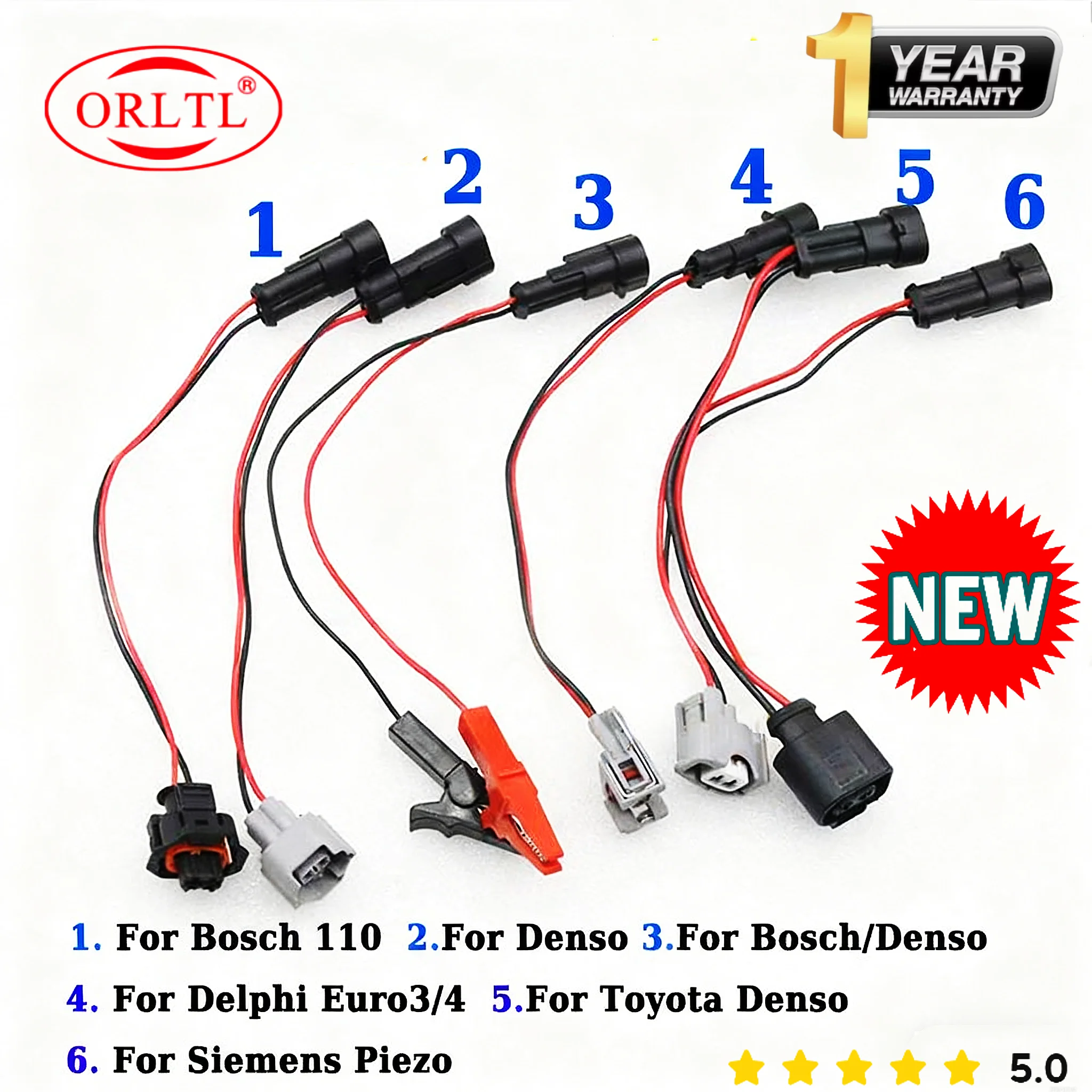 ORLTL Common Rail топливная форсунка детектор жгута проводов инструменты линия подключения для Denso Bosch Delphi Siemens пьезо