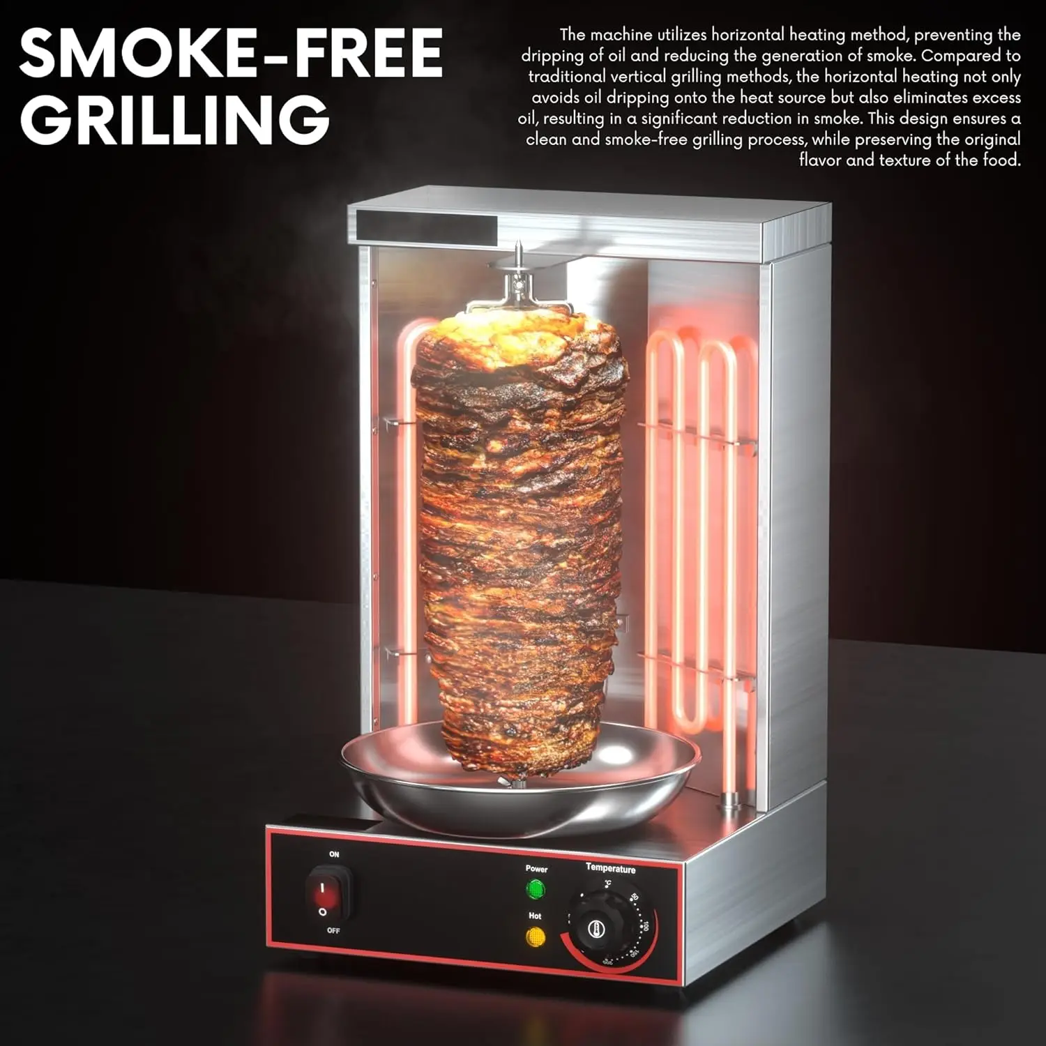 Broiler, Shawarma Machine Kebab Grill Gyro Rotisserie Oven