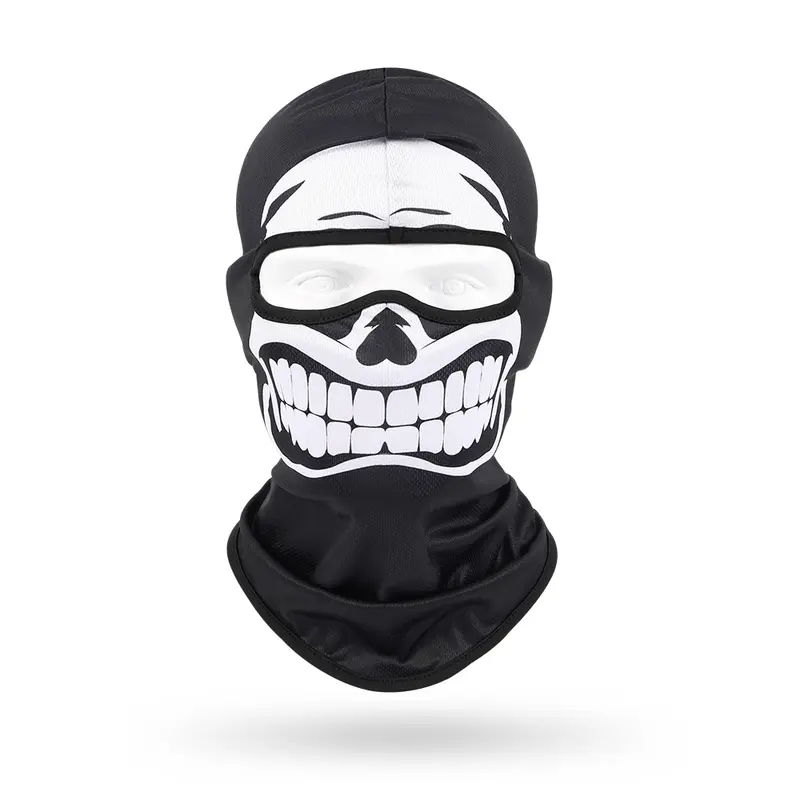 3D Skull Mask Balaclava Cap Breathable Motorcycle Riding Full Face Scarf Outdoor Men Head Cover Cycling Headgear Neck Gaiter Hat - Image 8