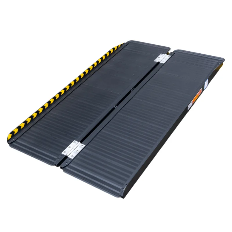 Aluminum alloy barrier-free foldable slope plate elderly wheelchair outdoor portable movable stairs