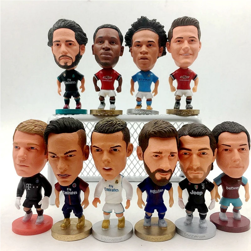 Football Fan Real Madrid Ronaldo Doll Keychain Doll Ornaments Model Key Doll Figure Gift for Boyfriend Llaveros Neymar Messi