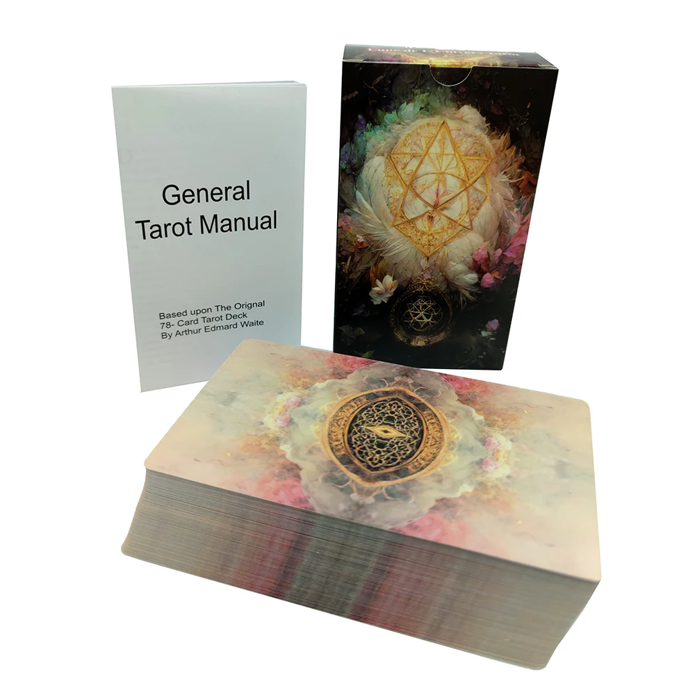 12x7CM beautiful Tarot decks ever come Each card is a colorful work of art with Guide Book Divination