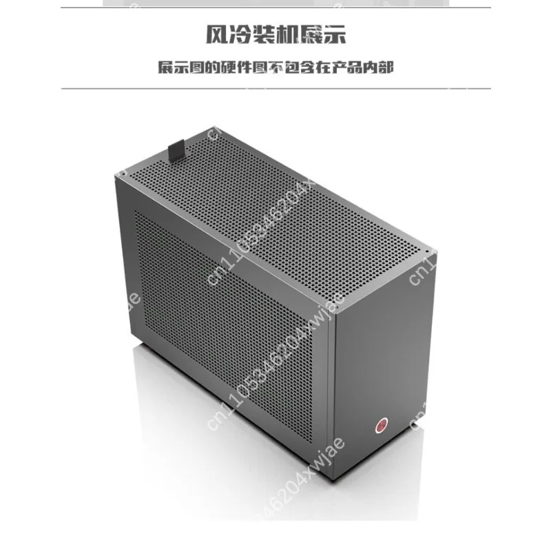 LL-33 240mm AIO Mini-ITX Case, All Aluminum Dual Beveled Edge PC Chassis, Tempered Glass Side Panel ITX Case