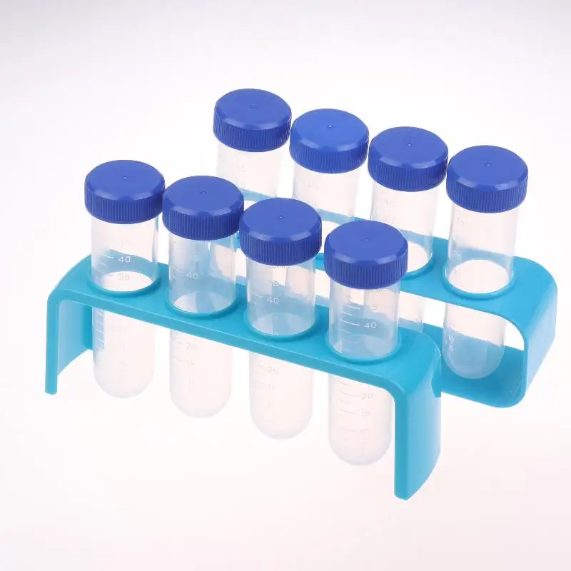 Complete 50ml Centrifuge Tube Set with Rack (4Pcs), Durable for School Science Labs & Home Experiments