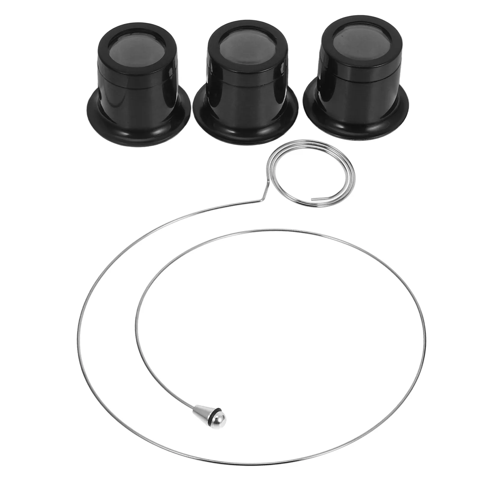 1Set Watch Repair Magnifier Set Eye-Clip Design 3X 5X 10X Glass Lens Magnifiers for Jewelers Watchmakers Precision Craft Tool view 2