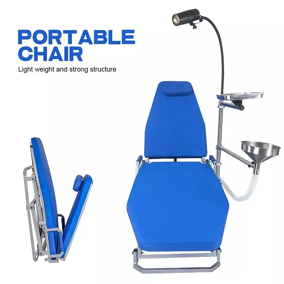 Dental chair Simple dental chair Oral teaching fosse closed recliner chair Full folding chair dental free examination chair