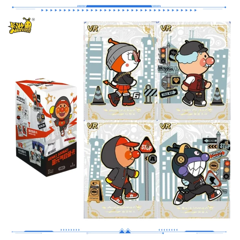 

KAYOU Anpanman GENKI 100BAI! Energy Pack Vol.1 Mystery Box Genuine Trading Cards Toys Holiday Birthday Gifts for Boys Girls