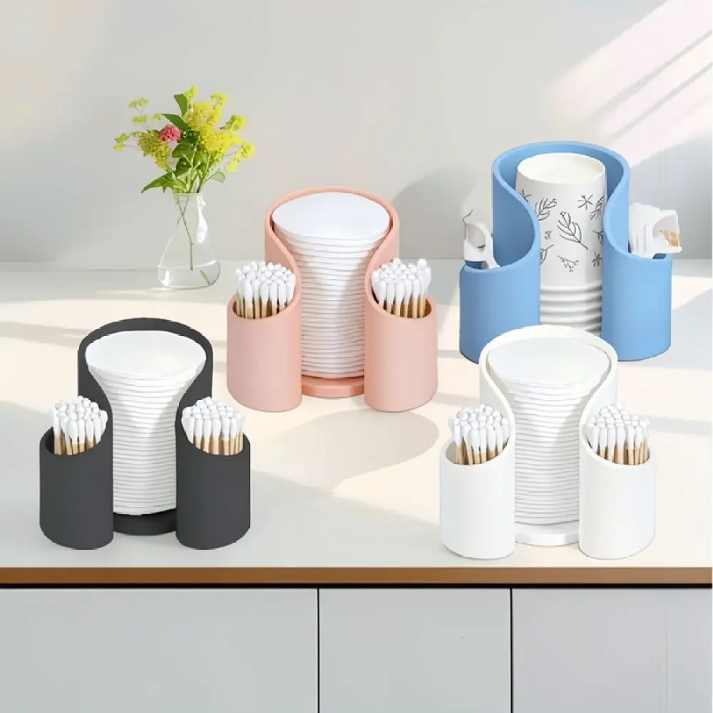 Versatile Vanity Organizer For Makeup Cotton Swabs Dental Floss Toothpick Storage Box Desktop Tidy Accessory Case