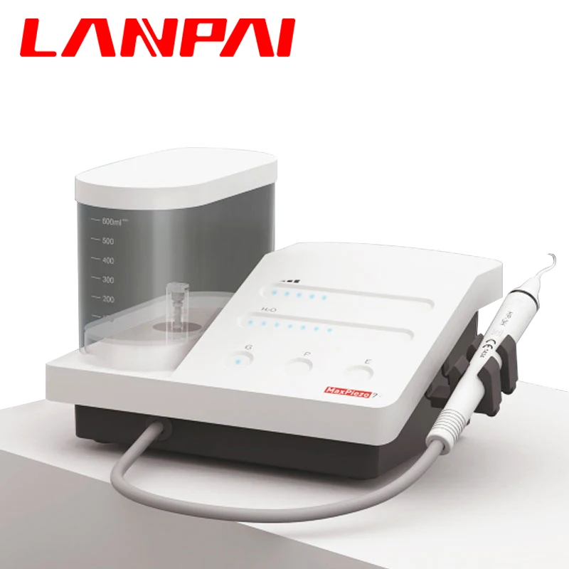 Lanpai Dental Ultrasonic Scaler Multi-Function Scaler Maxpiezo7+  With LED Light 8 Endo Tips  EMS Woodpecker Dentistry Equipment