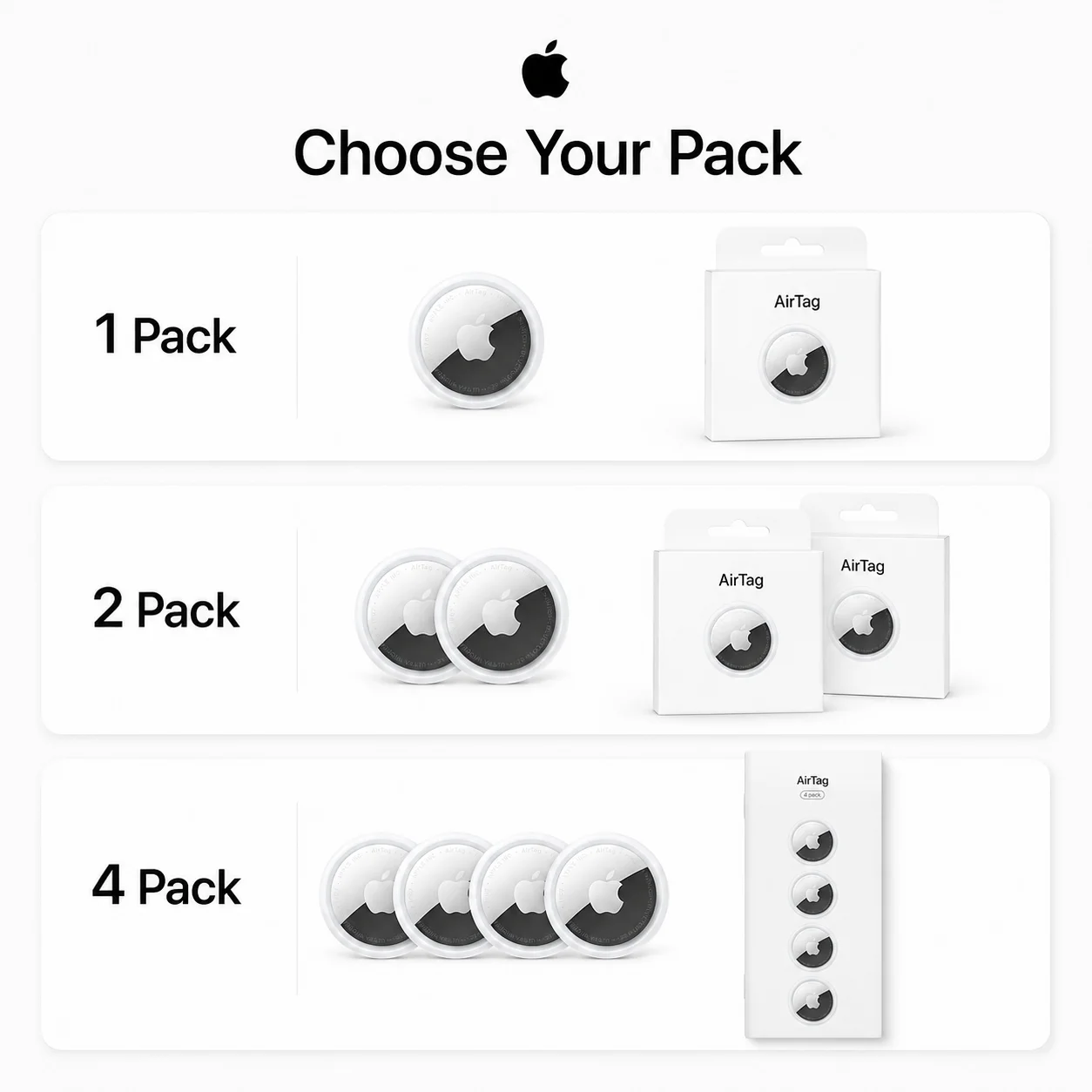 Apple AirTag 1st Generation Bluetooth Item Finder Tracker for Keys Bags Luggage Find My Precision Finding 1 2 4 Pack IP67 NFC