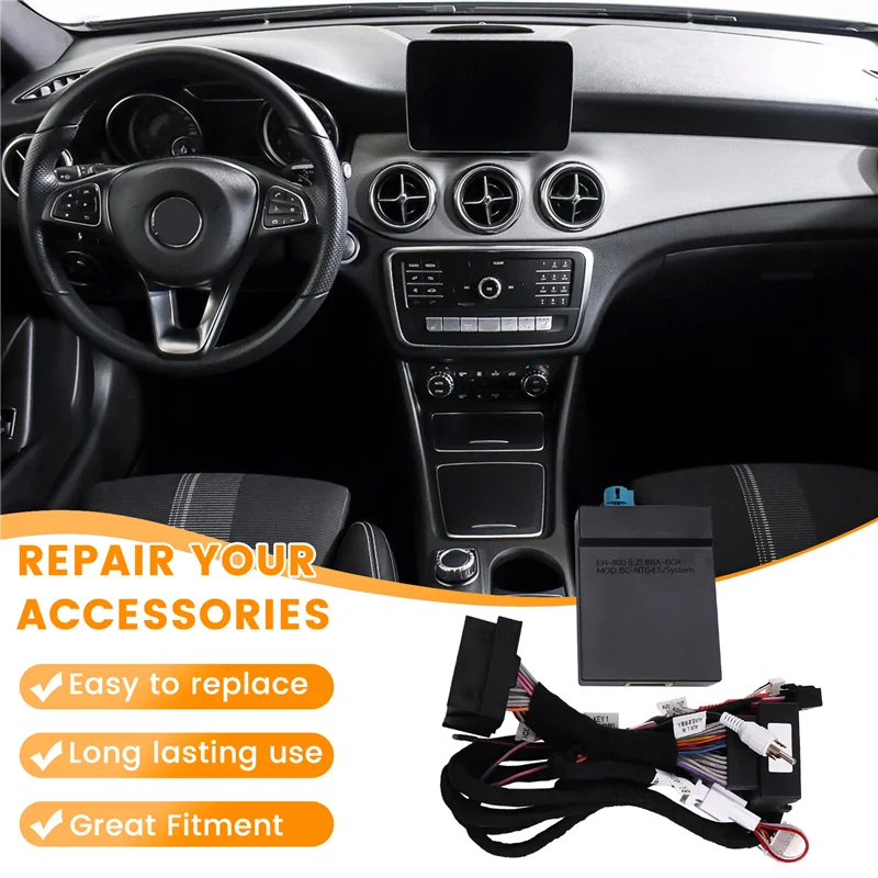 

16Pin Car Radio Cable Power Wire Harness With Canbus Box For Benz NTG 4.5 A/B/C/E/G/ML/CLA/GLA/GL - Android Adapter Raise RZC