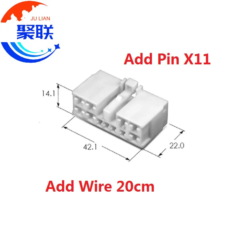 1Set 11Pin MG652719 MG 652719 Automotive Wiring Connector 2.3 4.8 Series MG652719-5 Composite Sealed Socket MG652719-4