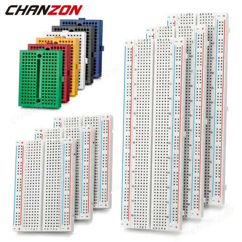 1-6pcs Breadboard kit 170/400/830 Tie Points Solderless Prototype Kit Universal PCB Bread Board Raspberry rasp Pi Project