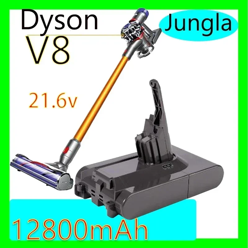 12800mAh 21,6 V Akku für Dyson V8 Absolute/Flauschigen/Tier/Li-Ion Staubsauger Wiederaufladbar