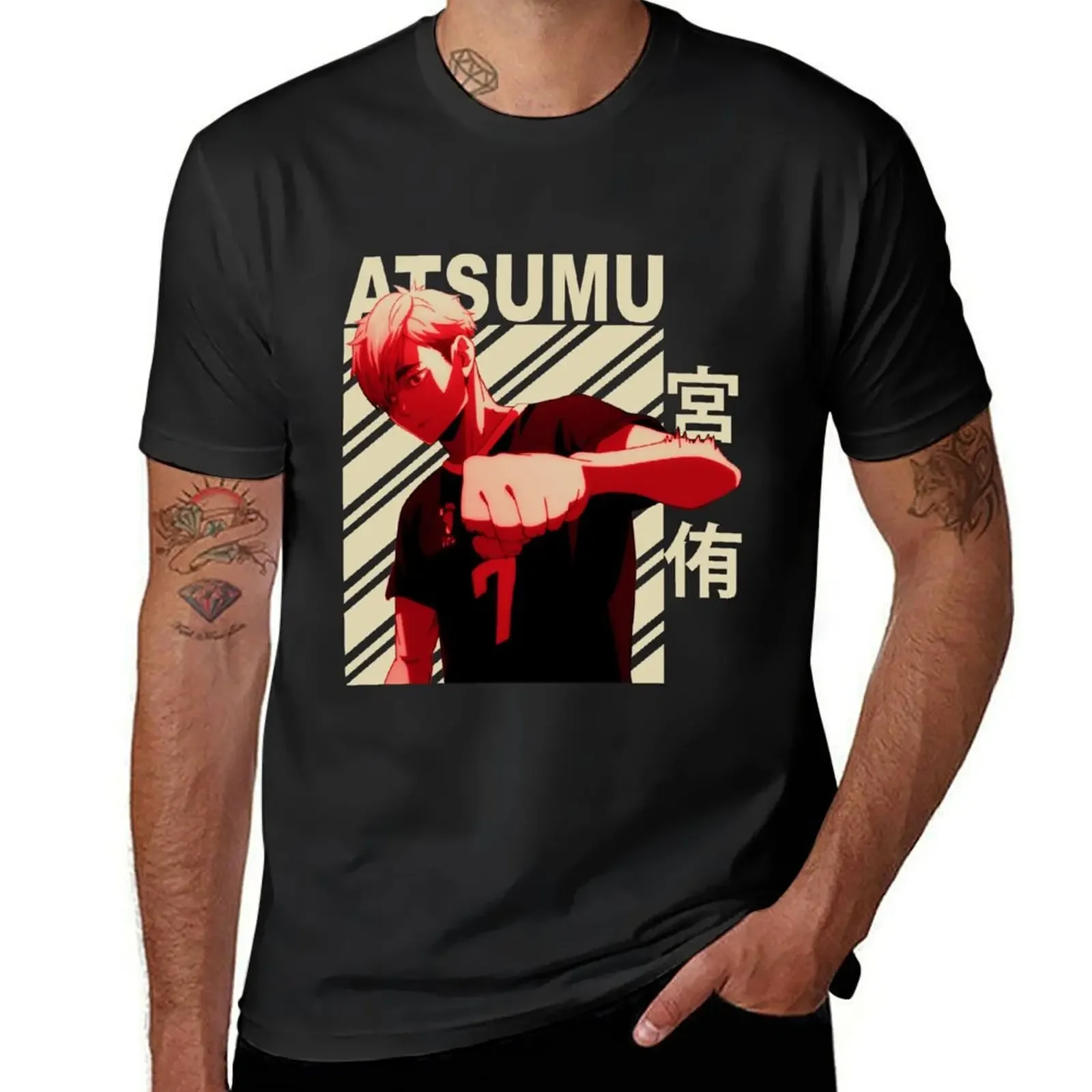 Atsumu Miya - Vintage Art T-Shirt oversizeds Blouse street wear t shirts for men