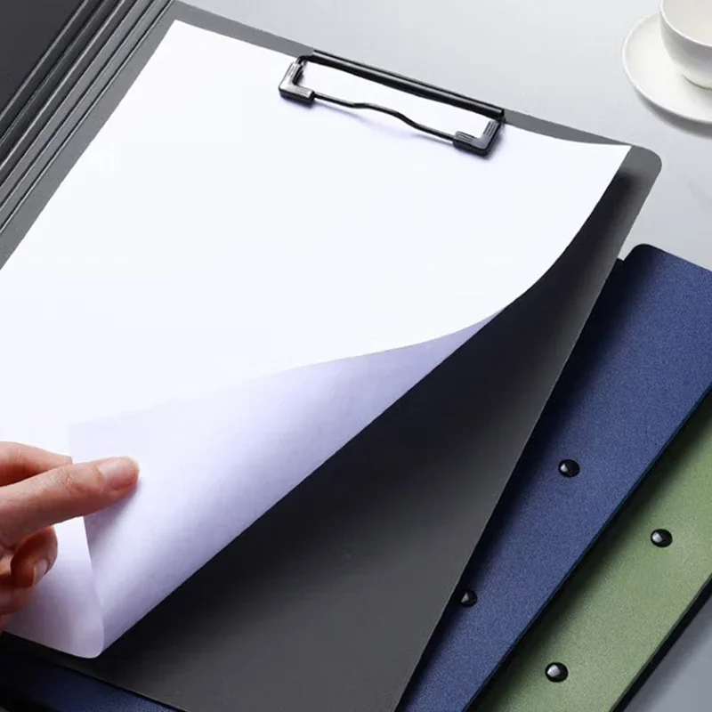 A3/A4 Profile Clipboard Double Clip Clip Board 100 Sheets Office Documents Organizer Writing Pad Paper Storage File Folders