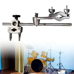 Drum Cymbal Stand Drum Stand Clamp Handbell Cowbell Clamp Holder,Metronome Drum Set,Musical Instrument Parts Drum Cymbal Arm