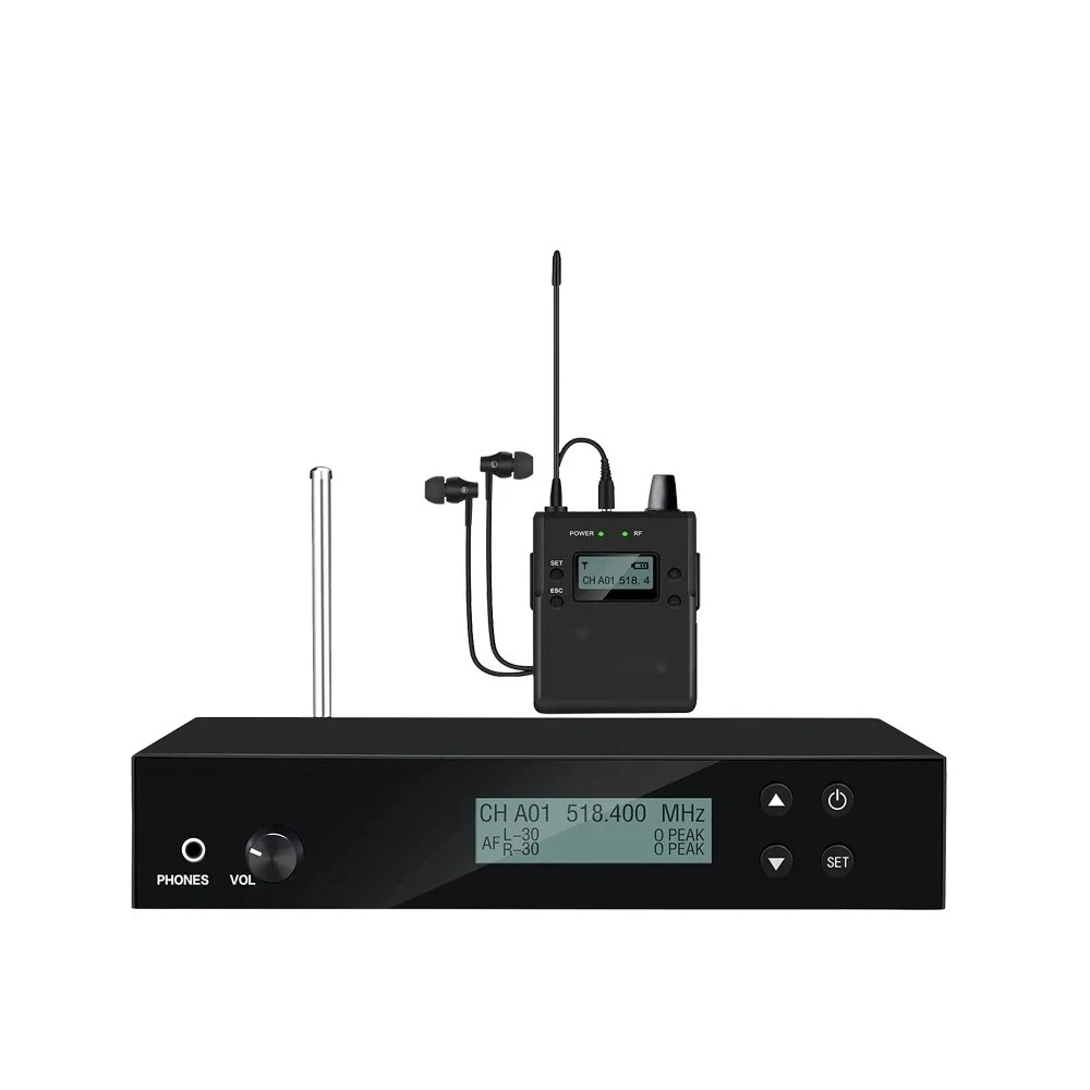 

Personal Wireless In-Ear Monitor Headphone Amplifier for Drummers Keyboardist Guitar Player Vocalist Bass Player