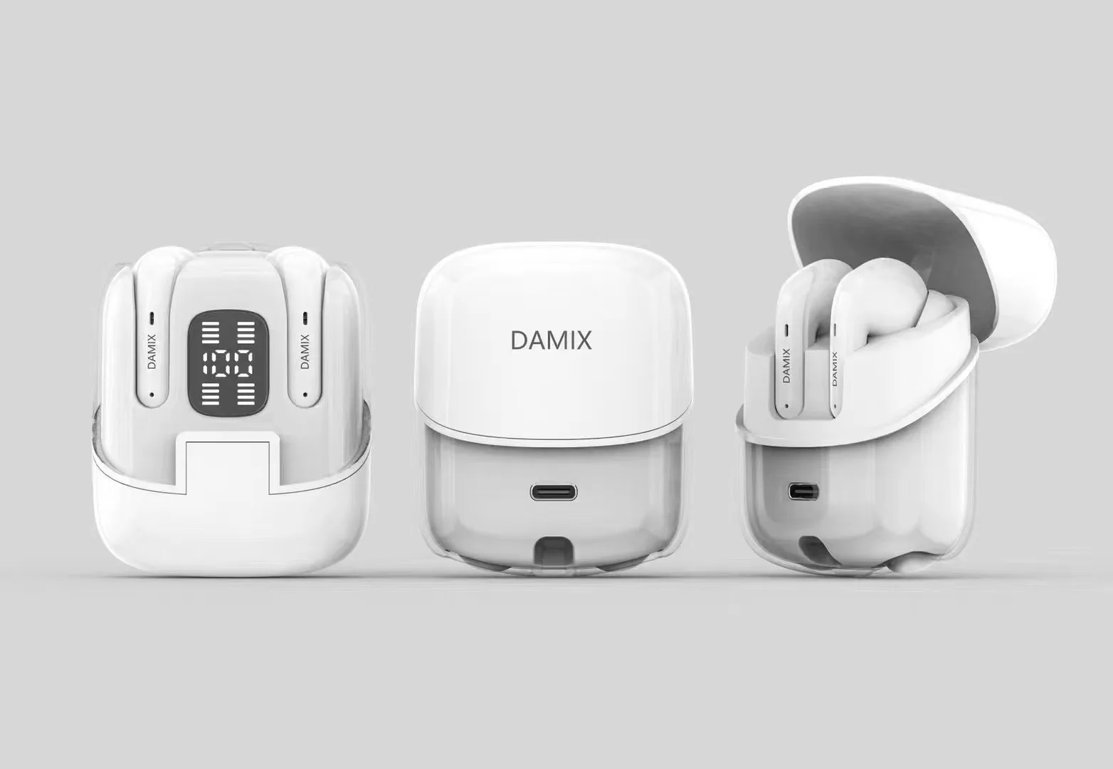 

2025DX16 Беспроводные Bluetooth-наушники для пары, две пары наушников, спортивные наушники TWS с цифровым дисплеем