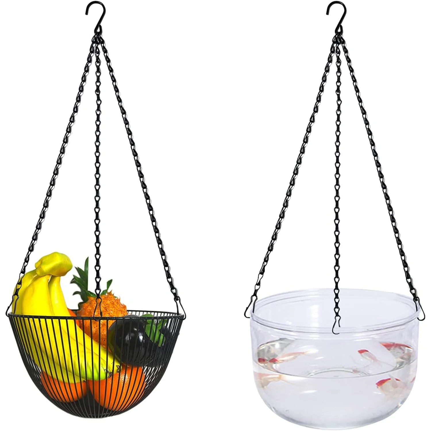 For Bird Feeders Hanging Basket Chain Hang Hooks Strong Metal Hanging Basket Chain Flower Pot Replacement Plant Hangers Hooks