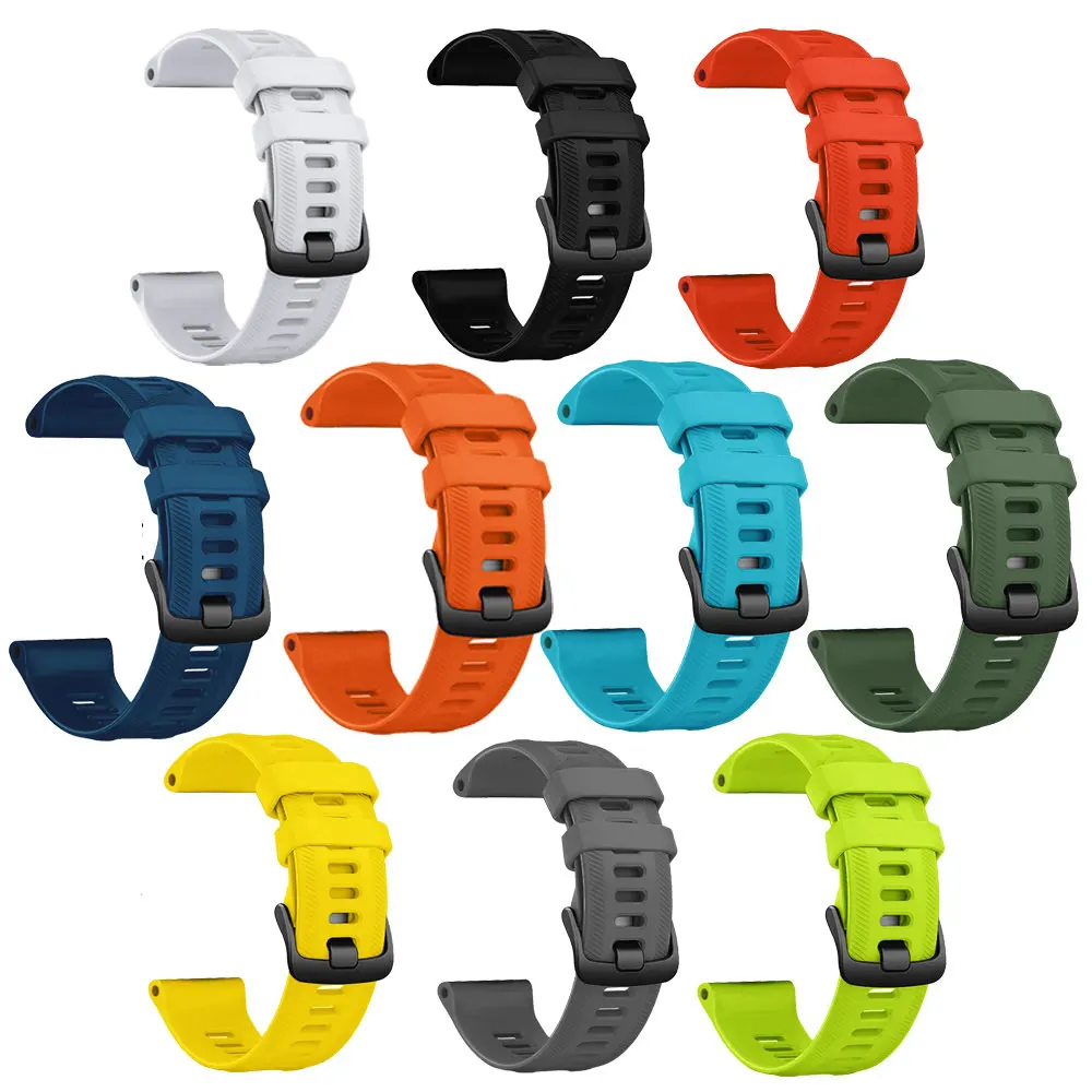 Correas de reloj oficiales para Garmin Forerunner 955, pulsera de silicona de 22mm para reloj Forerunner 945 935 745 Fenix 5 6, correa