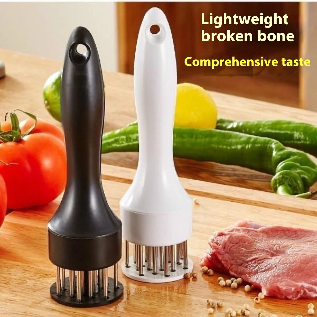 Professional Meat Tenderizer Meat Pounders Stainless Steel Cooking Accessories Steak Tenderizer Needle Rib Breaker Kitchen Tools