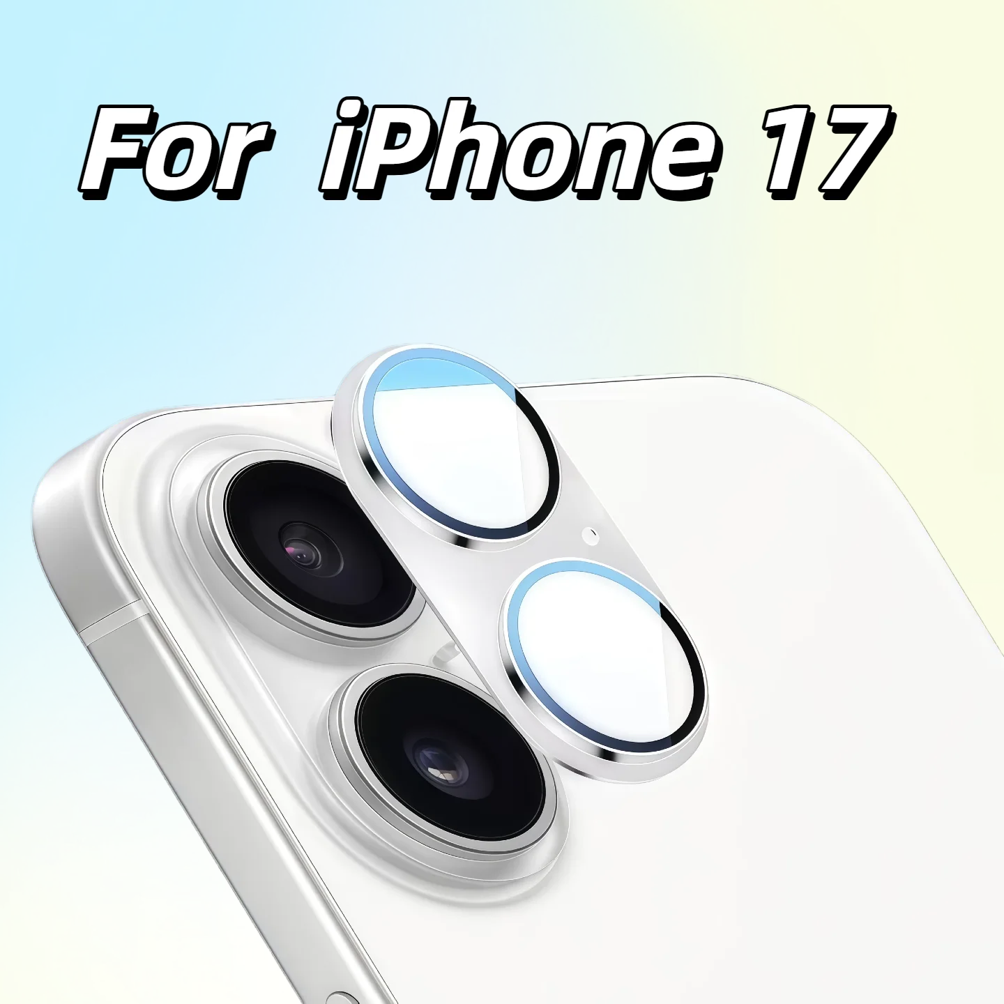 

For IPhone 17 6.3inch Camera Lens Protector, Metal Aluminum Alloy Tempered Glass Cover Camera Screen Protector Accessories