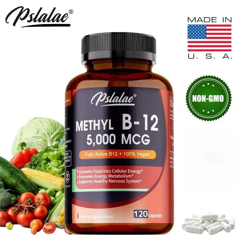 

Витамин B12 5000 мкг - уменьшает усталость, поддерживает работу мозга и сердца, улучшает память и ясность ума.