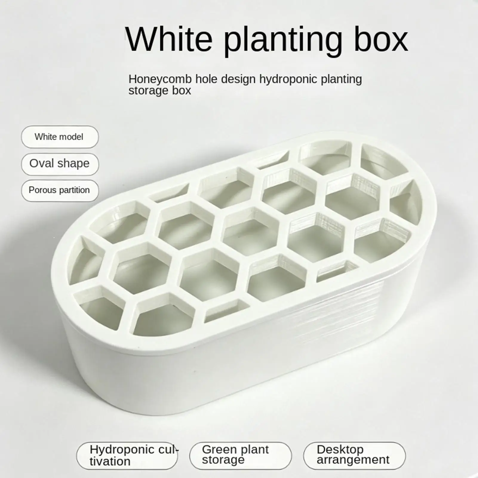 Hydroponic Growing Kit 2 Pieces Propagation Soil-Free with Porous Lid Scallion Planter Box for Scallions Garlic Sprouts Mint