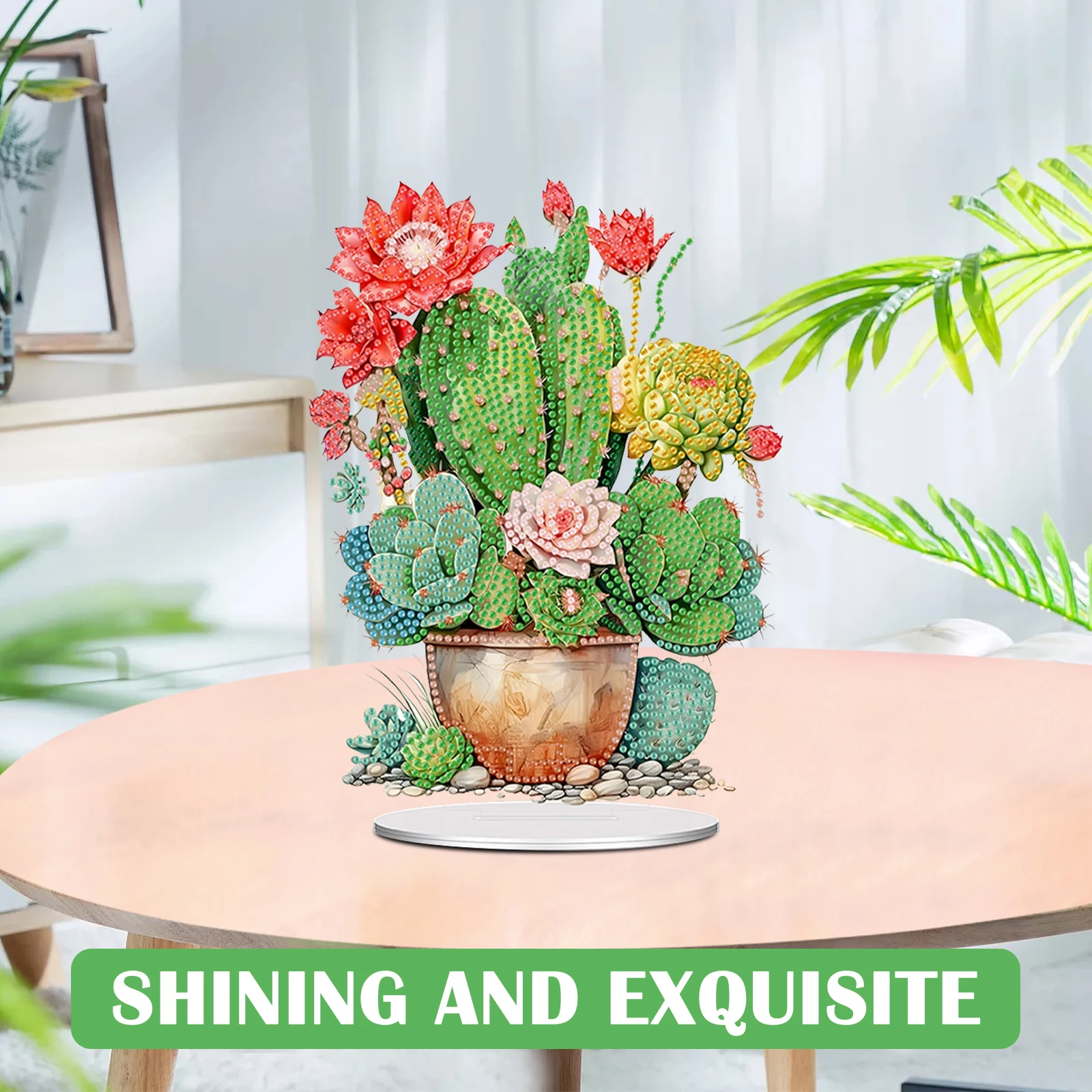 

Набор для алмазной вышивки: акриловая ваза для цветов, настольные украшения, наборы для алмазной вышивки на стол, настольные наборы для алмазного искусства