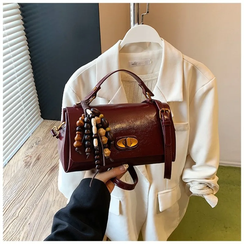 

Top Quality Designer Diaper Bag For Women Luxury Large Capacity Tote Elegant Leather Crossbody Handbag Stylish Square Shape