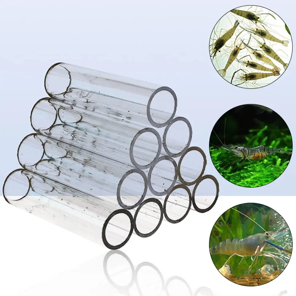 Aquarium Acrylic Crystal Shelter House Transparent Acrylic Breeding Tube Shrimp Fish Hide Cave House Breeding Tube Pipes