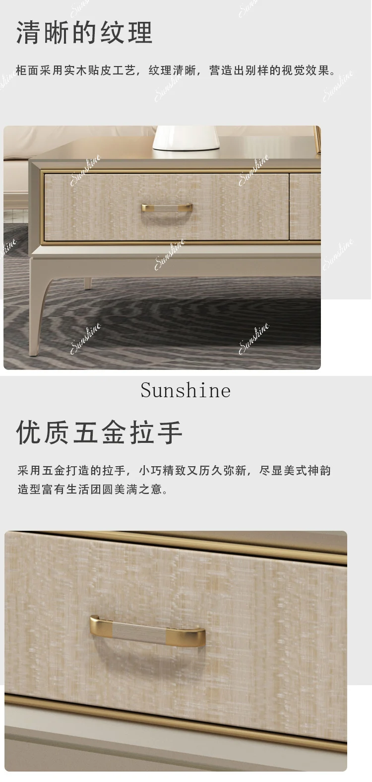 American light luxury post-modern simple entry living room storage storage cabinet  FT