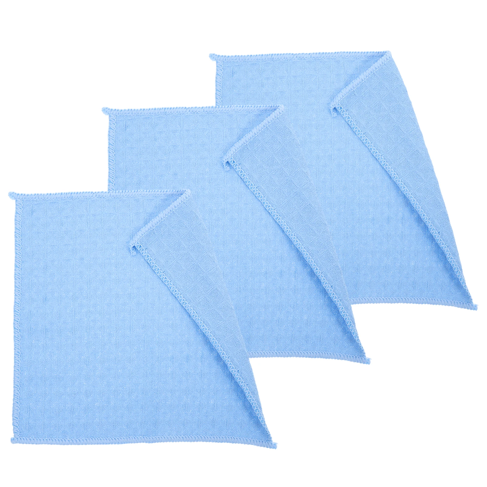 

3pcs Washing Cloths Kitchen Towel Set Waffle Dish Towels Cleaning Cloth Soft Absorbent Fast Drying For Bathroom Kitchen